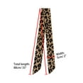 thumbnail image 2 of INSPIRE CHIC Skinny Scarf Womens Thin Long Neckscarf Fashion Leopard Print Hairband Waistband Bag Handle Accessory Brown 88x5cm/35x2", 2 of 5