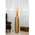 thumbnail image 7 of Leewadee Gold Wood Floor Vase - 34 inch Large Indoor Decorative Accent for Dried Flowers, 7 of 7