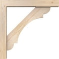 thumbnail image 3 of Ekena Millwork 5 1/2"W x 32"D x 32"H Olympic Block Smooth Bracket w/ Offset Brace, Douglas Fir, 3 of 25