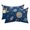 Blue, Navy, Silver, Midnight, variant on Cartoon Universe Outdoor Pillows for Chaise Lounge Chair Waterproof Lumbar Pillows with Insert&Adjustable Elastic Strap Beach Headrest Pillow Retro Blue Outer Space Moon Rocket Pool Pillow 11"x16"