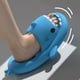 thumbnail image 4 of Zapatillas de tiburón de verano para hombre y mujer, zapatos de Casa informales con degradado, antideslizantes de Eva, Chanclas de playa, novedad, 4 of 4