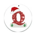 thumbnail image 2 of CuiLiyq 26 Initial Letter Christmas Ornaments, Personalized Round Christmas Initial Ornaments, Christmas Tree Hanging Decorations, Xmas Gifts Pendant (Acrylic, Q), 2 of 2