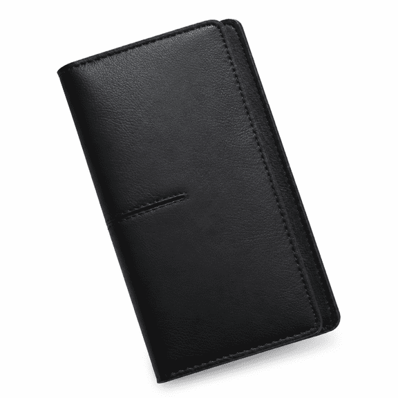 ELORIAH Slim Thin Leather Women Wallet RFID Blocking Credit Card Holder Bifold Long Ladies Billfold