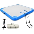 thumbnail image 1 of 6ft/8ft/10ft/12ft Floating Dock Water Platform, Multi-People Inflatable Floating Mat, Dock Platform for Lake/Boats/Island/Swimming Pool, 1 of 5