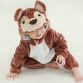 thumbnail image 4 of Kayotuas Winter Warmth with Baby Animal Costume Lion Cat Squirrel Dog Hooded Romper, 4 of 6