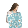 thumbnail image 1 of Manta de Maternidad diseño de Flores Blancascon Protección de 360° para Amamantar Delantal Privacidad para Recién Nacido, 1 of 5