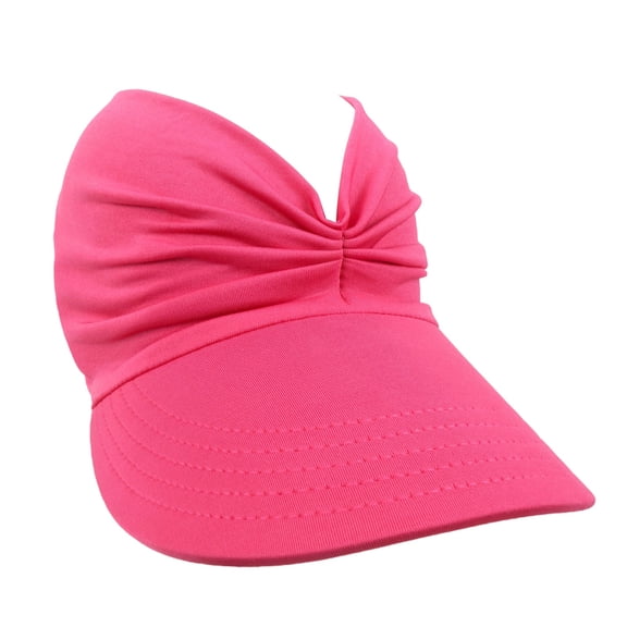 Women's Sun Visor Hat, Pink Polyester Wide Brim Sun Hat, Foldable for Travel, Stylish Outdoor Cap, Stylish Sun Hat with Wide Brim, Perfect for Outdoor Sports