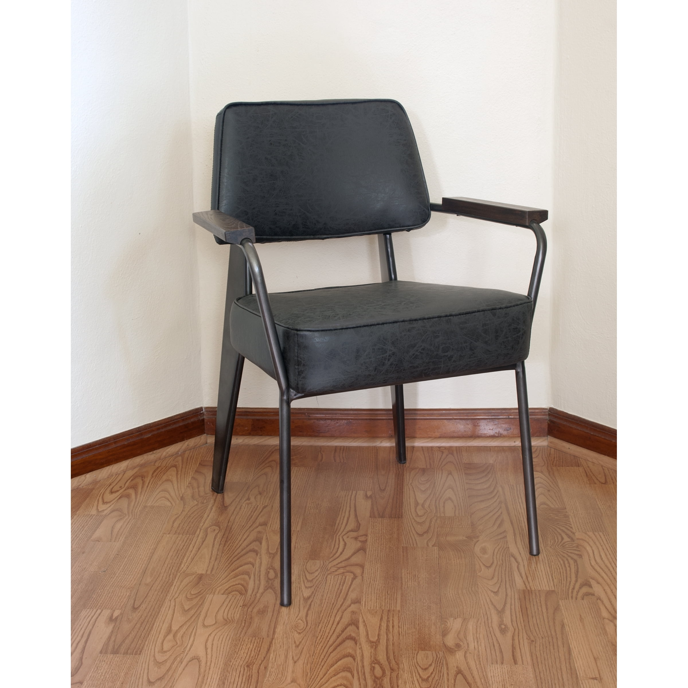 AmeriHome 2 Piece Fauteuil Direction Accent Chair Set - Black