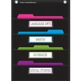 thumbnail image 4 of Teacher Created Resources File Storage Pocket Chart, 10 Pockets, Black, 14" x 58", 4 of 5