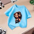 thumbnail image 2 of oqasdz Kids Child Boys Girls T Shirts Cute Graphic Round Neck Short Sleeve Tee Summer Casual Fashion T Shirt, Size 9-10 Years, 2 of 3