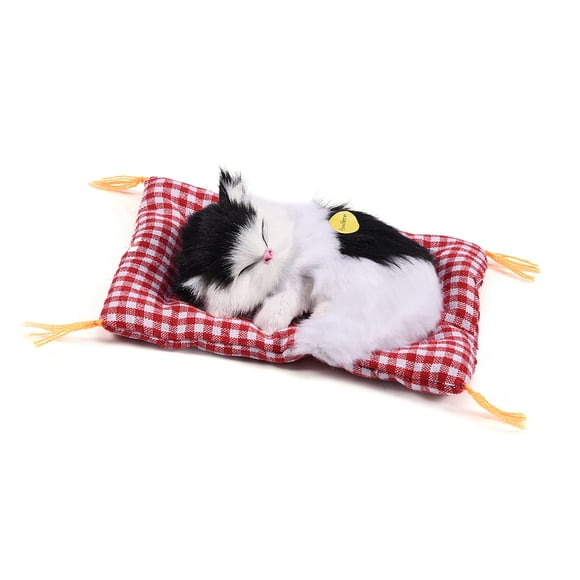 Juguete de Peluche de Gato de Simulación Con Sonido, Muñeco de Peluche Vívido y Realista para Decoración del Hogar de Niños