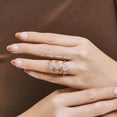 thumbnail image 5 of JeenMata 0.50 Carat Round Cut Moissanite Bohemian Engagement Ring - Vintage Moissanite Promise Ring - 18k Rose Gold Plating for Women, 5 of 10