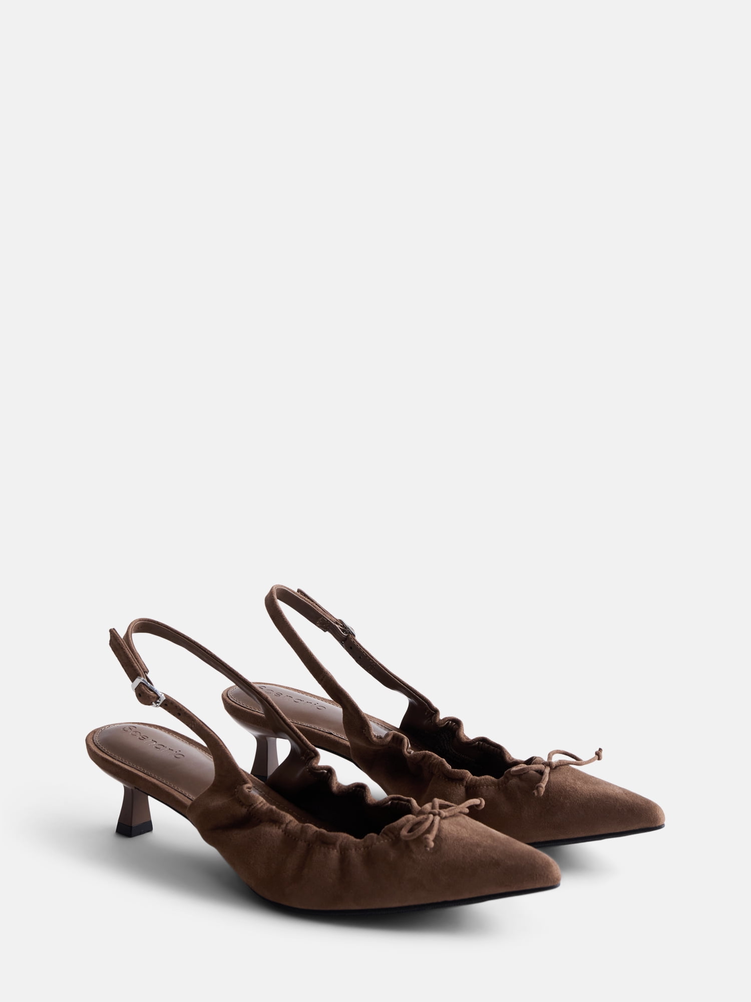 Scenario Women's Scrunch Slingback Heels