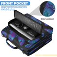 thumbnail image 6 of Zipper Binder with Shoulder Strap 2 inch 3 Ring Waterproof File Folder Organizer Bag 500 Sheet Blue Butterfly in Illustration Style, 6 of 8