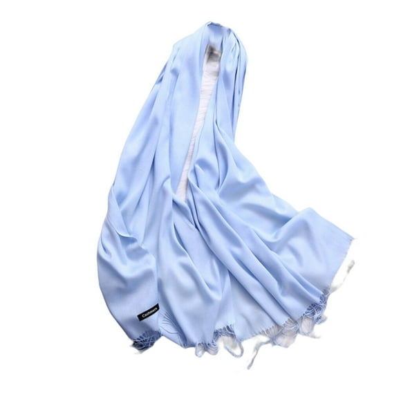 Minnieouse Bufanda de mujer con borla Color puro Moda Bufandas de invierno Chal de damas Envolturas Negocios Vacaciones Decoraciones de Año Nuevo Type3 NO3