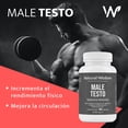 thumbnail image 4 of Male Testo Precursor de Testosterona para Hombres con Maca Complex L Arginina Fenogreco Vitamina D3 con 180 caps | Vigor Rendimiento F&iacute;sico | Mens Testo Natural Wisdom Natural Wisdom NA, 4 of 8