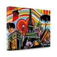 thumbnail image 2 of Tangletown Art, 24 x 16 "Paris lamour " by Lobo, Gallery Wrap Canvas Art printed, 2 of 2