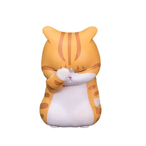 Mini figuras de gato para decoración del salpicadero del coche, bonitos accesorios para el interior del coche, para el escritorio de la oficina en casa, decoración automotriz.