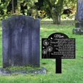 thumbnail image 6 of Grave Decorations for Cemetery Memorial Stake with Red Rose | Sympathy Gift and Remembrance Gift for Loss of Mom | Metal Yard Art for Cemetery Lawn | Outdoor Garden Decor 1 Piece, 6 of 8