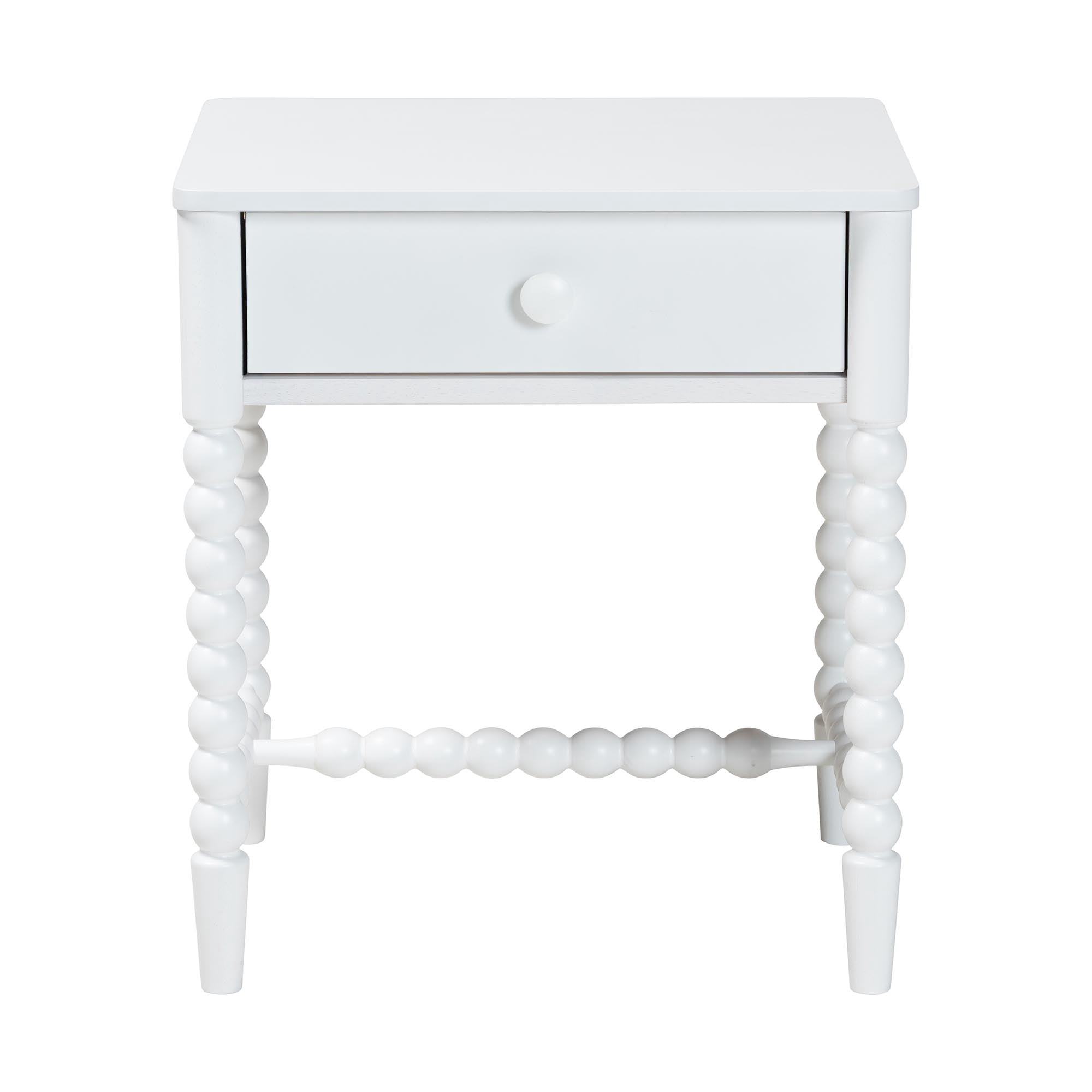 Baxton Studio Brantley Modern Farmhouse Nightstand, 1-Drawer, White