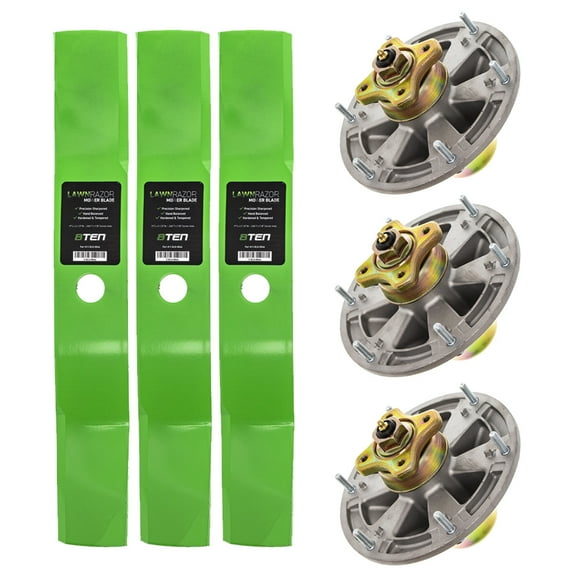 8TEN Spindle Medium Lift Blade Kit for John Deere Ztrak Z510A MK1002170