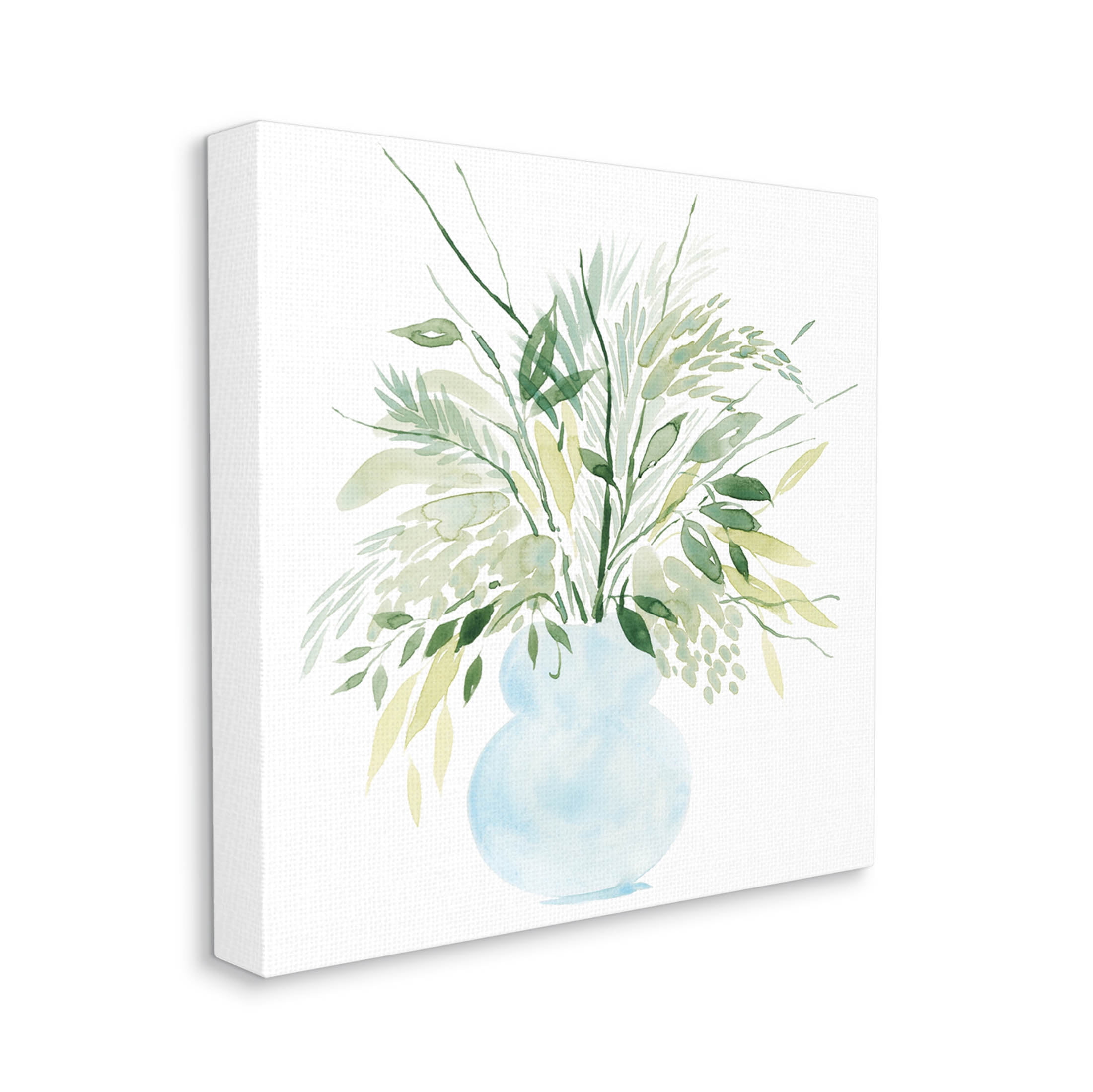 Stupell Industries Delicate Layered Greenery Plants Vase Graphic Art Gallery Wrapped Canvas Print Wall Art, Design by Grace Popp