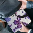 thumbnail image 4 of Werpe Butterflies Flowers Lavender Laptop Handle Bag Diving Fabric Computer Protect Case 10inch, 4 of 5