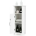 thumbnail image 5 of G3C17095LGLACER Small Cabinet, 1 Door & Adjustable Shelf, Multi-Room Storage - Bathroom, Living Room, Kitchen or Entryway, 12 x 12 x 31.5 inches (White), 5 of 7