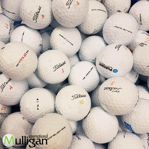 Mulligan - 50 Titleist mix model 5A/4A Recycled Used Golf Balls, White