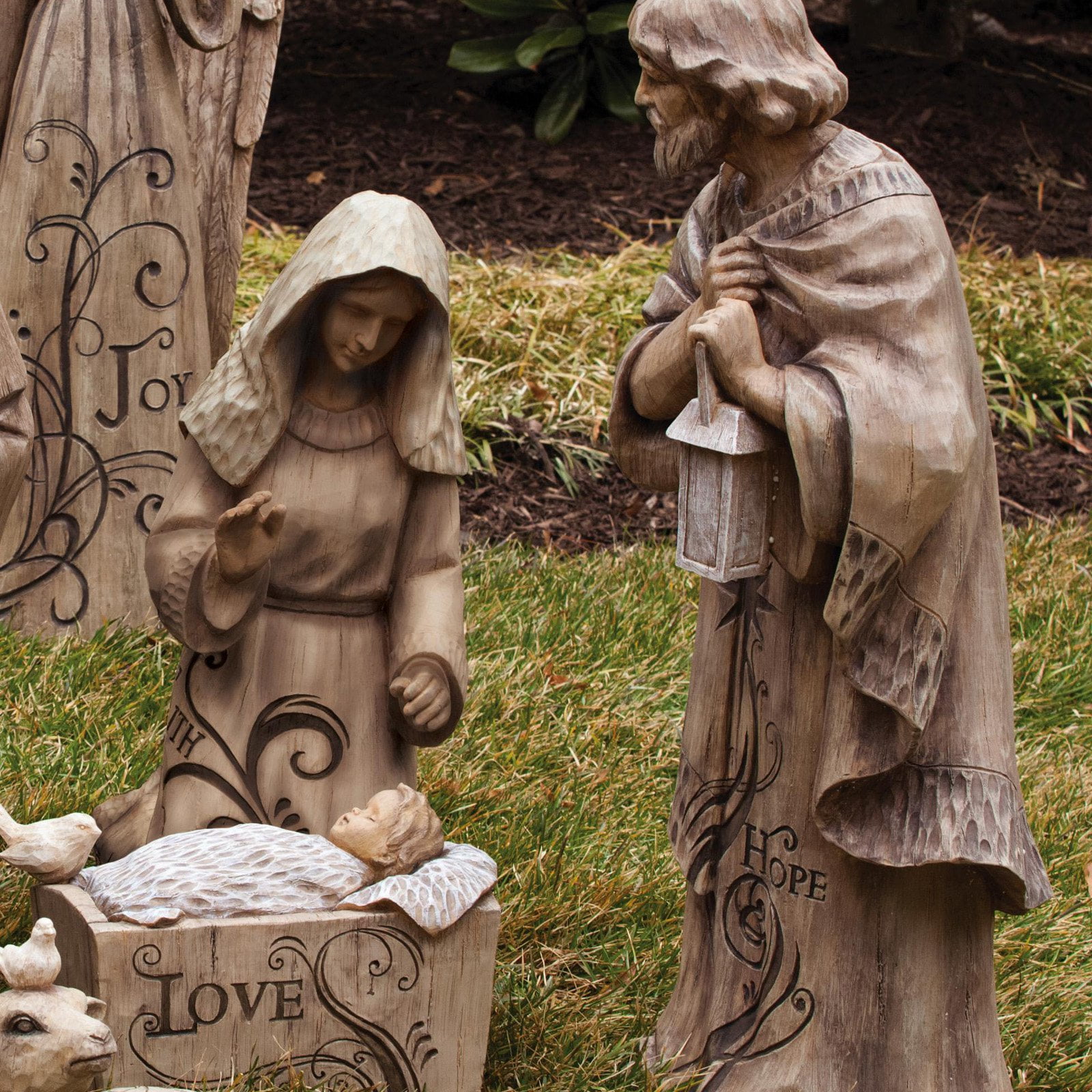 Evergreen Enterprises Mary Joseph and Baby Jesus Large Nativity Trio