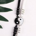 thumbnail image 2 of Cuerda trenzada Yin Yang Tai Chi pulsera de cuentas pulsera de cuerda ajustable niño niña amigos pareja emparejamiento joyería de amistad regalo, 2 of 3