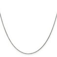 thumbnail image 2 of Primal Gold 14 Karat White Gold 0.95mm Solid Diamond-cut Cable Chain, 2 of 4