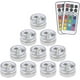 thumbnail image 1 of Submersible LED Lights Waterproof RGB Multicolor, 10 Mini Underwater Lights with Remote Control for Pools, 1 of 5