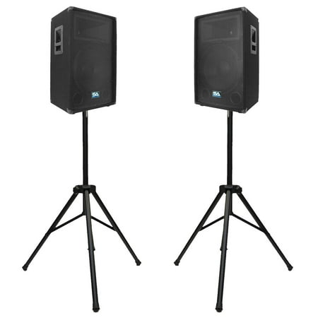 Bundle SA-15T, Pair of 15 Inch PA Speaker Cabinets