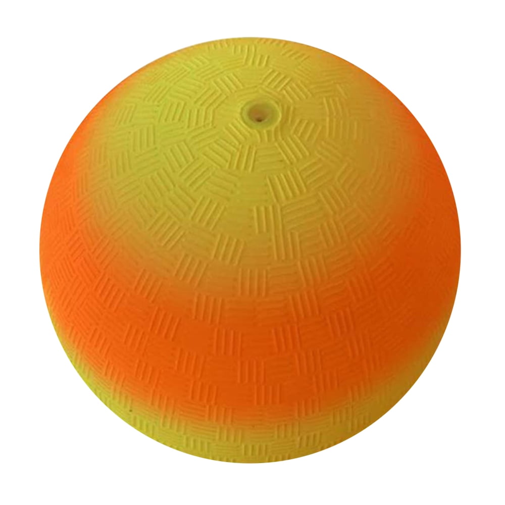 Rubber Playground Balls For Kids Rainbow Inflatable Backyard Play Balls