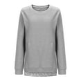 thumbnail image 4 of STETMN Plus Size Sweatshirts for Women Loose Waffle Knit Long Sleeve Pullover Top with Pocket, 4 of 5