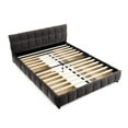 thumbnail image 6 of Hassch Queen Size Modern Chenille Fabric Upholstered Platform Bed Frame with 4 Storage Drawers and Padded Headboard, Dark Gray, 6 of 9