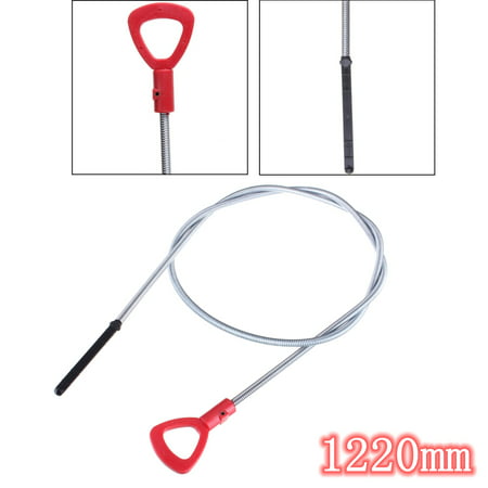 For Mercedes-Hidden Fluid Dipstick 722.6 1220mm Transmission Fluid Oil Dipstick Automatic Level Measure Engine Gearbox Red&silver