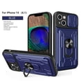 thumbnail image 1 of Magnetic Phone case compatible iPhone 14 Slide Camera Lens Protection and Built in 360 Rotatable Ring Holder Cheap and fine, 1 of 5