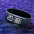 thumbnail image 5 of IP65 Waterproof Vibrating Alarm Wristband, Silent Wake Up Alarm Clock Watch for Heavy Sleepers Men Women (Black), 5 of 11