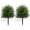 01#Green[2PCS], variant on Bxaolu 15.8" Artificial Topiary Trees with Ground Spike, Set of 2 Norfolk Pine Topiary, UV Resistant Shrubs Plants Fake Cedar Tree Bushes for Outdoor Front Porch Garden Décor