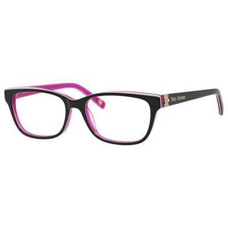 Juicy Couture JC Ju154 Eyeglasses 0FL8 Black Floral / Pink