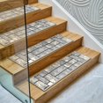 thumbnail image 2 of Ottomanson Non-Slip Rubberback Boxes 8.5" x 26" Indoor Stair Treads, 7 Pack, Gray, 2 of 11