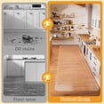 thumbnail image 2 of Clear Runner Rug 3'x10' for Hallway – Non Slip Waterproof Vinyl Carpet Protector, Plastic Floor Mat Runner for Kitchen, Entryway, Laundry, Indoor Outdoor High Traffic Areas, 2 of 7