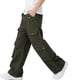 thumbnail image 5 of Pantalones vaqueros largos para niño/niña, vaqueros de color liso, pantalones largos, pantalones holgados de cintura alta para niños, pantalones de trabajo rectos, pantalones de pierna ancha, pantalon, 5 of 5
