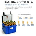 thumbnail image 4 of STAKOL 26 Quart Portable Cooler Ice Chest Leak-Proof 20 Cans Ice Box for Camping, 4 of 10