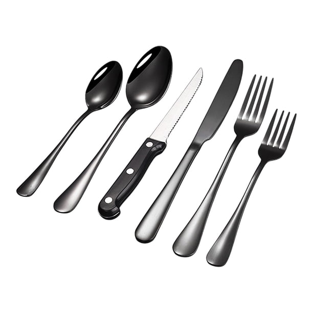 Cubiertos occidentales de acero inoxidable, cuchara para la cena, cuchillo para carne de hotel, cuchillo doméstico, tenedor, cuchara, tenedor, cubiertos.
