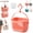 (Pink), variant on Hanging Shower Caddy, Portable Shower Basket Organizer with Hook, Plastic Hanging Shower Caddy Portable Storage Tote Box Bin, Shower Caddy Portable Basket for Bathroom Dorm Gym Travel (Pink)