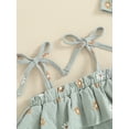 thumbnail image 5 of Suealasg Newborn Girl Summer Bodysuit +Headband Sleeveless Daisy Print Romper 3 6 12 18 Months Baby Girl Clothes, 5 of 6