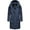 Bright Navy, variant on Women's Mid-Length Winter Coat with Hood - Weather-Resistant - Nanami XVI